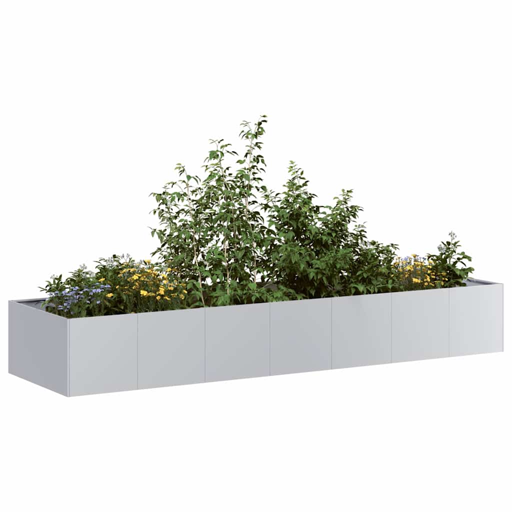 Jardinera 100x100x30 cm de acero galvanizado