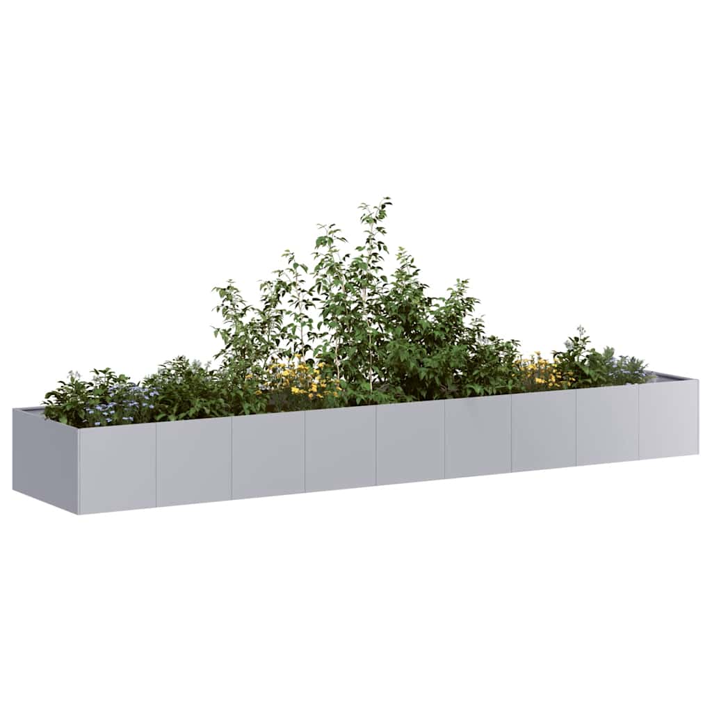 Jardinera 100x100x30 cm de acero galvanizado