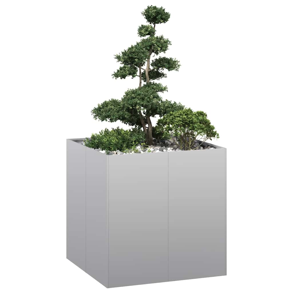 Jardinera 100x100x30 cm de acero galvanizado