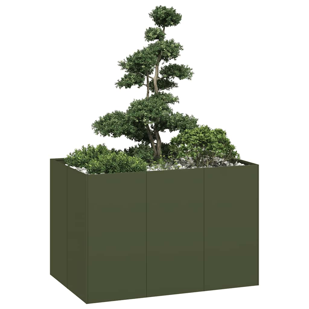 Jardinera 100x100x80 cm acero inoxidable