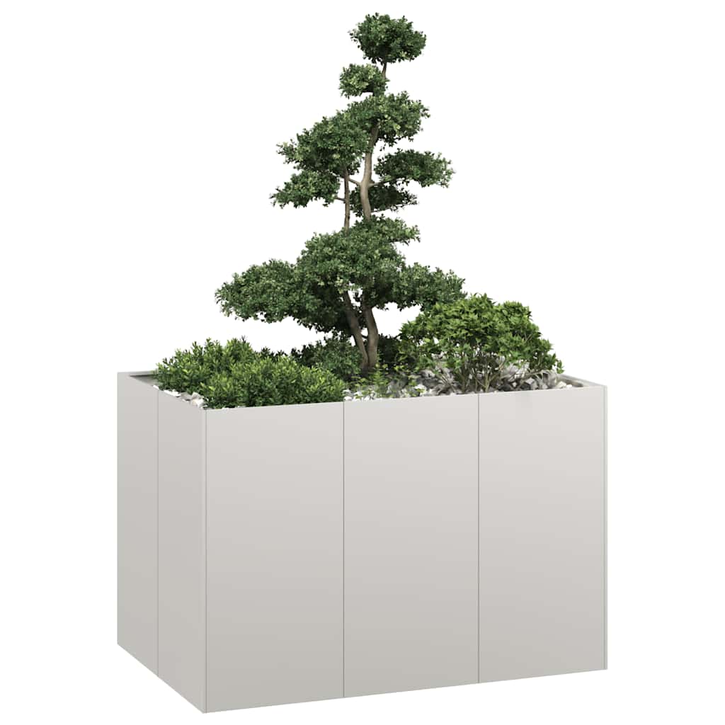 Jardinera 100x100x80 cm acero inoxidable