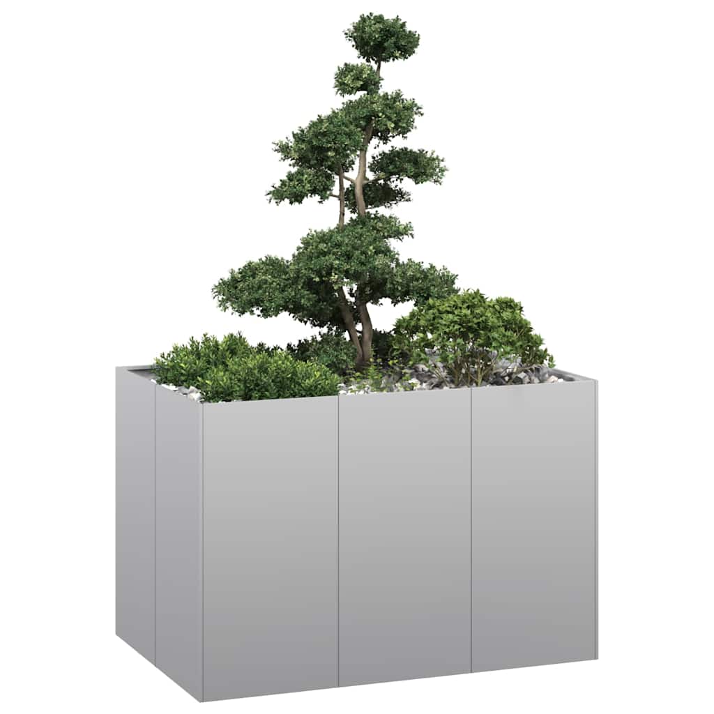 Jardinera 100x100x30 cm de acero galvanizado