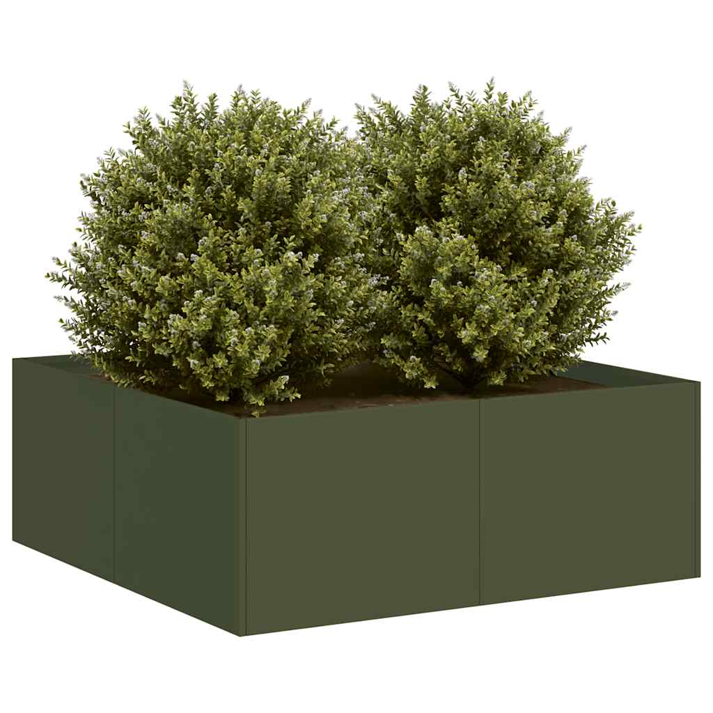 Jardinera 100x100x80 cm acero inoxidable