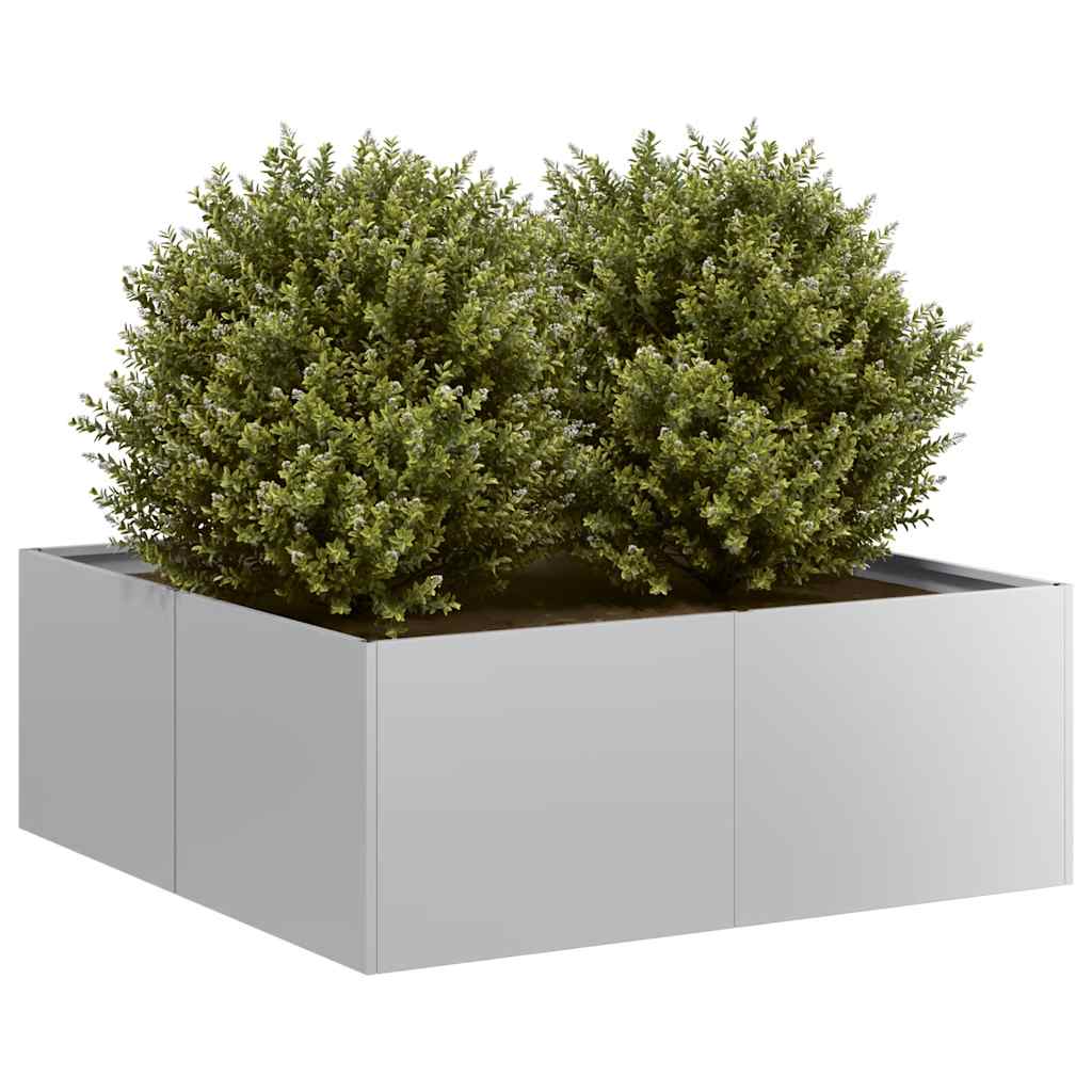 Jardinera 100x100x30 cm de acero galvanizado