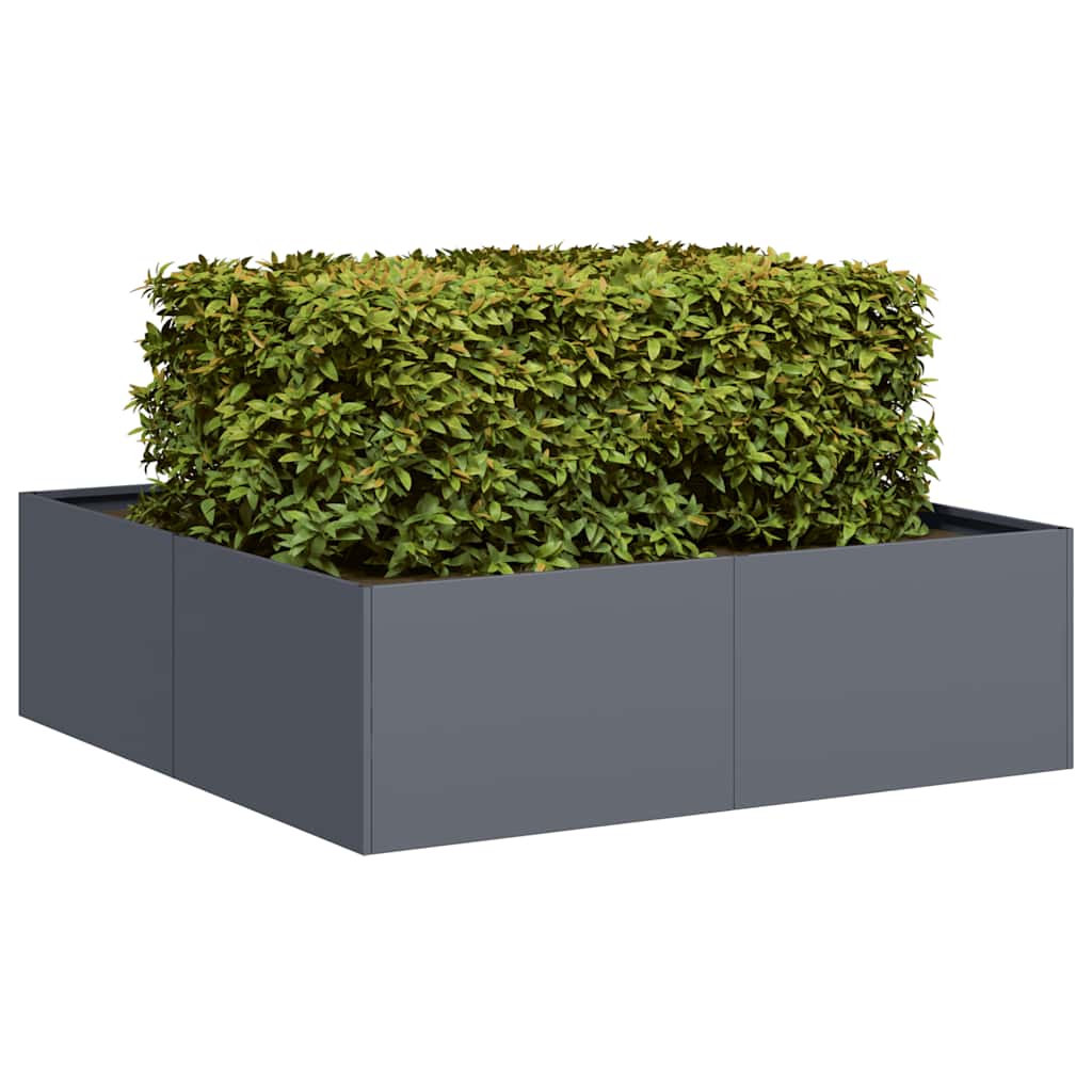 Jardinera 100x100x80 cm acero inoxidable