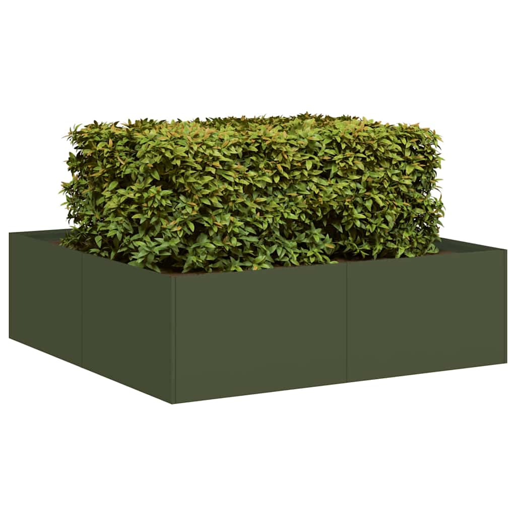 Jardinera 100x100x80 cm acero inoxidable