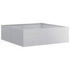 Jardinera 100x100x30 cm de acero galvanizado