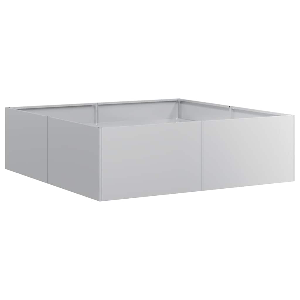 Jardinera 100x100x30 cm de acero galvanizado
