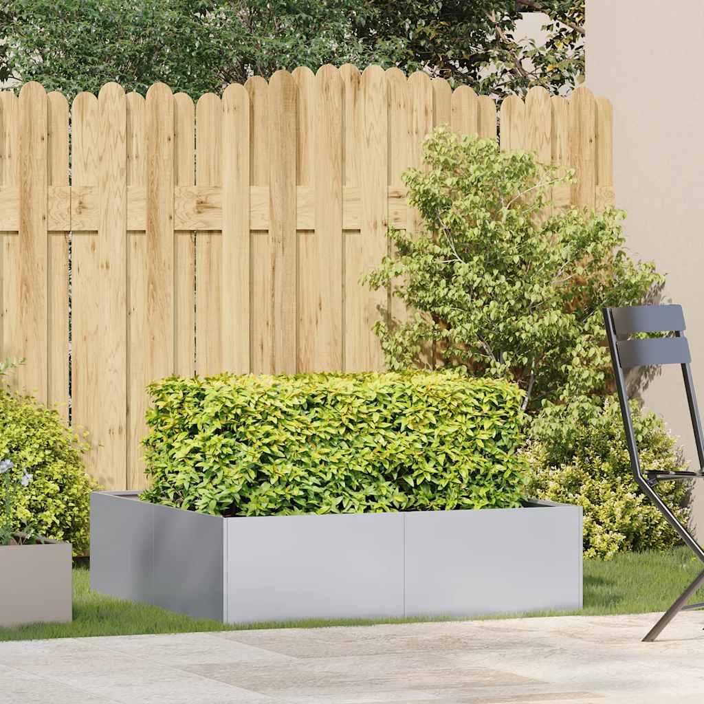 Jardinera 100x100x30 cm de acero galvanizado