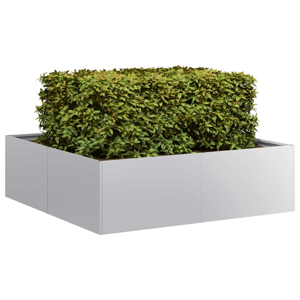 Jardinera 100x100x30 cm de acero galvanizado