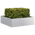 Jardinera 100x100x30 cm de acero galvanizado