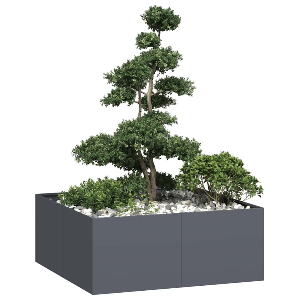 Jardinera 100x100x80 cm acero inoxidable