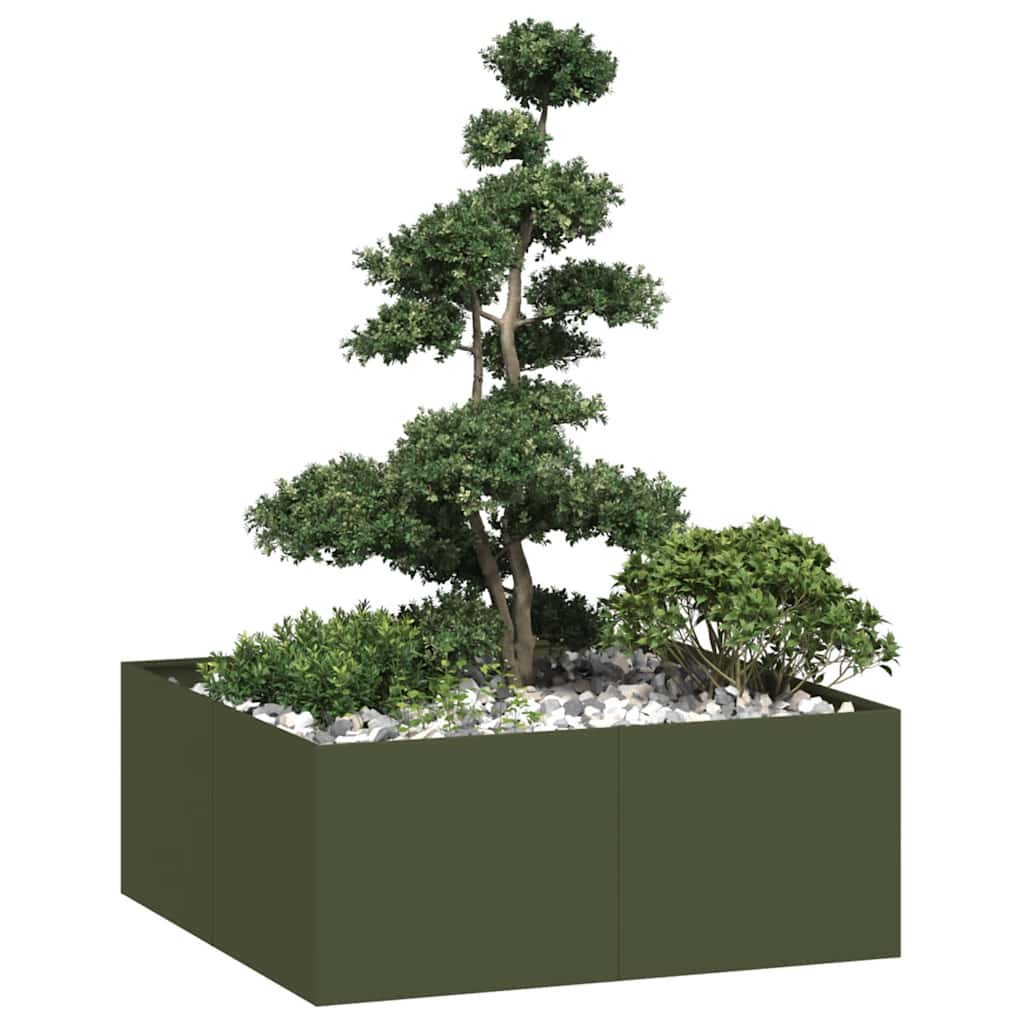 Jardinera 100x100x80 cm acero inoxidable