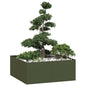 Jardinera 100x100x80 cm acero inoxidable