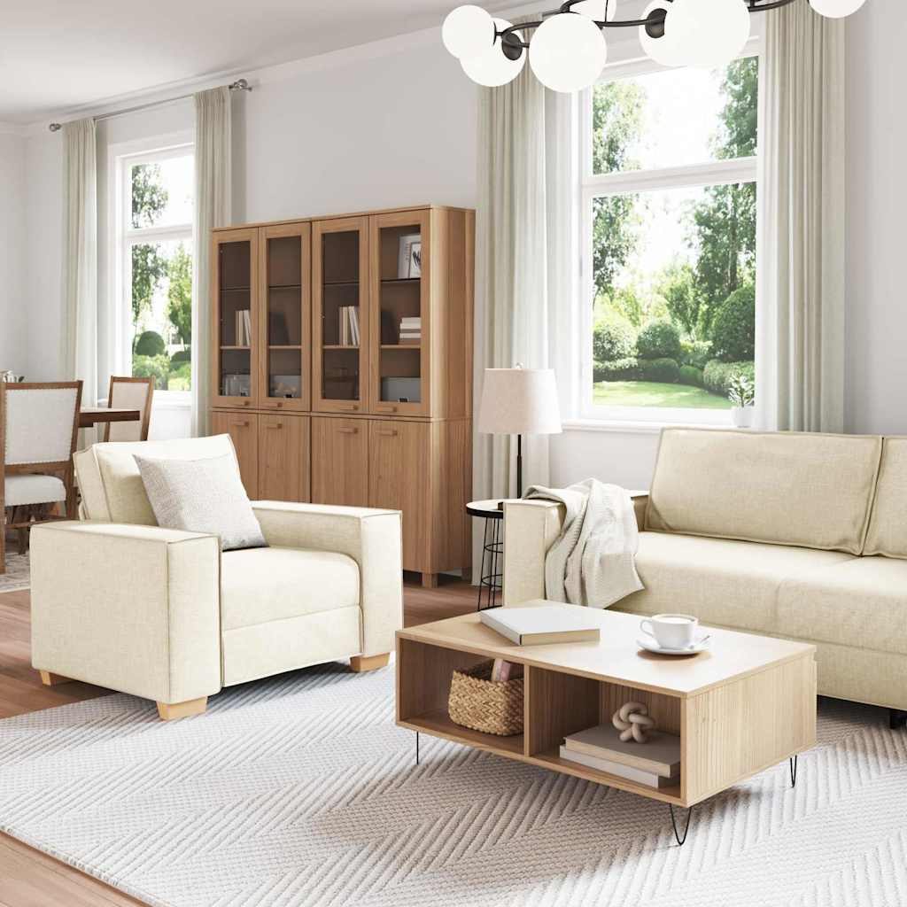 Juego de Sofá 3 pcs Beige 220 x 80 x 84 cm