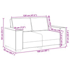 Sofá 3 pcs Crema 220 x 80 x 84 cm Tejido mezcla de lino
