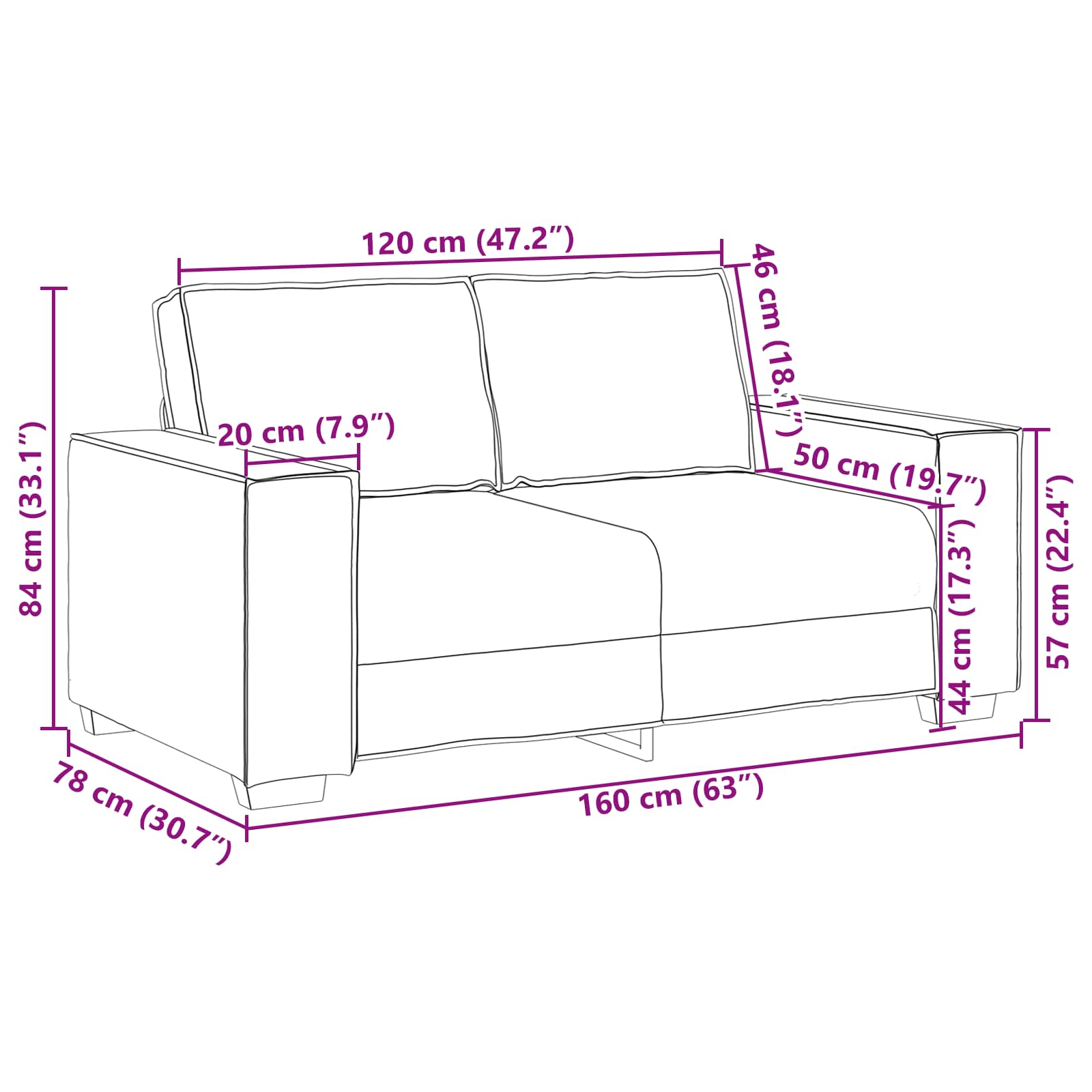 Sofá 3 pcs Crema 220 x 80 x 84 cm Tejido mezcla de lino