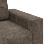 Sofá 3 pcs Gris oscuro 221 x 80 x 80 cm Tejido mezcla de lino