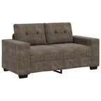 Sofá 3 pcs Gris oscuro 221 x 80 x 80 cm Tejido mezcla de lino