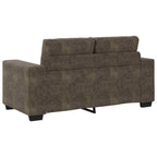 Sofá 3 pcs Gris oscuro 221 x 80 x 80 cm Tejido mezcla de lino
