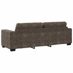 Sofá 3 pcs Gris oscuro 221 x 80 x 80 cm Tejido mezcla de lino