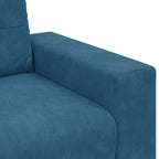Juego de Sofá 3 pcs Azul 221 x 80 x 80 cm Terciopelo