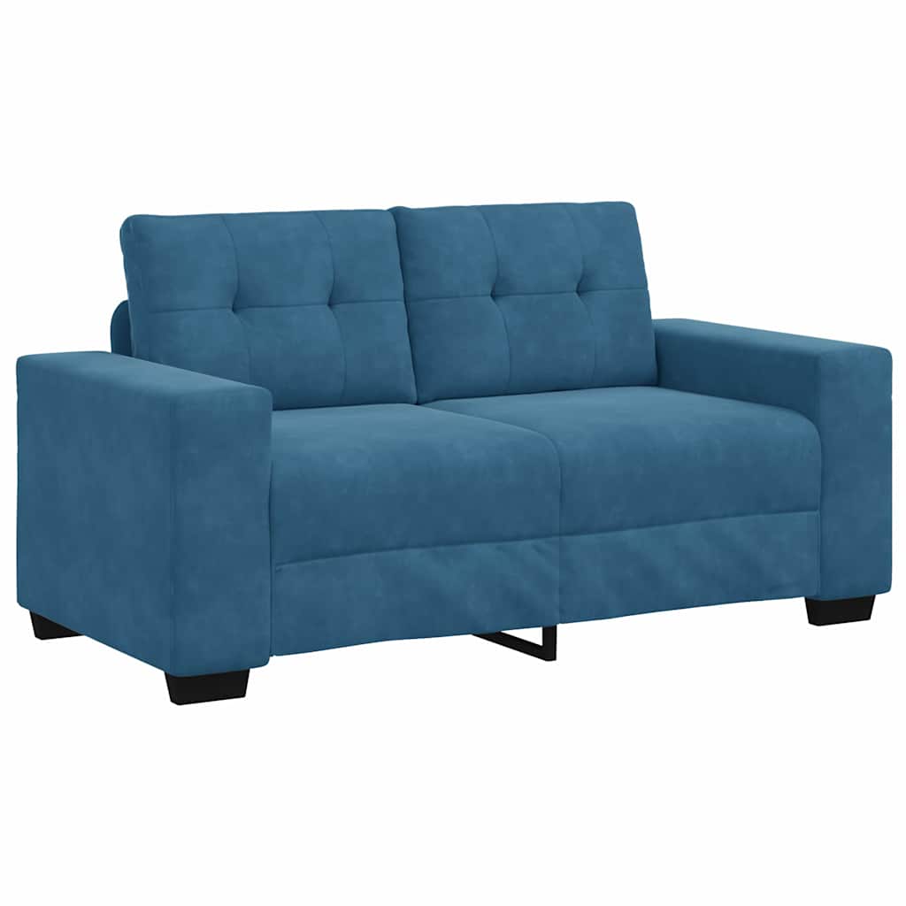 Juego de Sofá 3 pcs Azul 221 x 80 x 80 cm Terciopelo