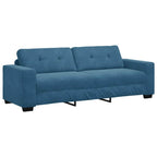 Juego de Sofá 3 pcs Azul 221 x 80 x 80 cm Terciopelo