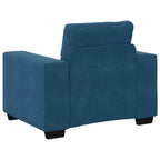 Juego de Sofá 3 pcs Azul 221 x 80 x 80 cm Terciopelo