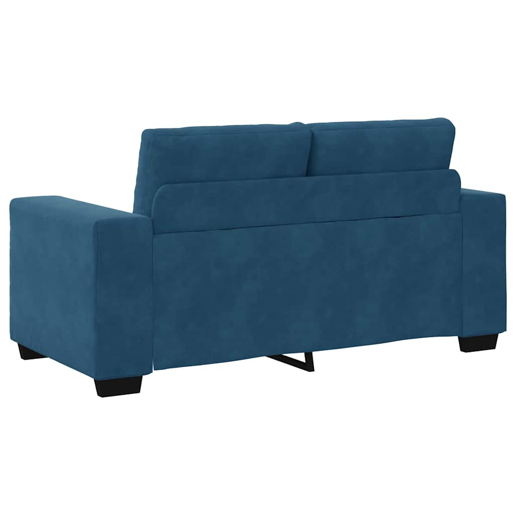 Juego de Sofá 3 pcs Azul 221 x 80 x 80 cm Terciopelo