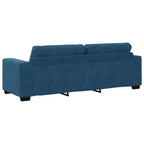 Juego de Sofá 3 pcs Azul 221 x 80 x 80 cm Terciopelo