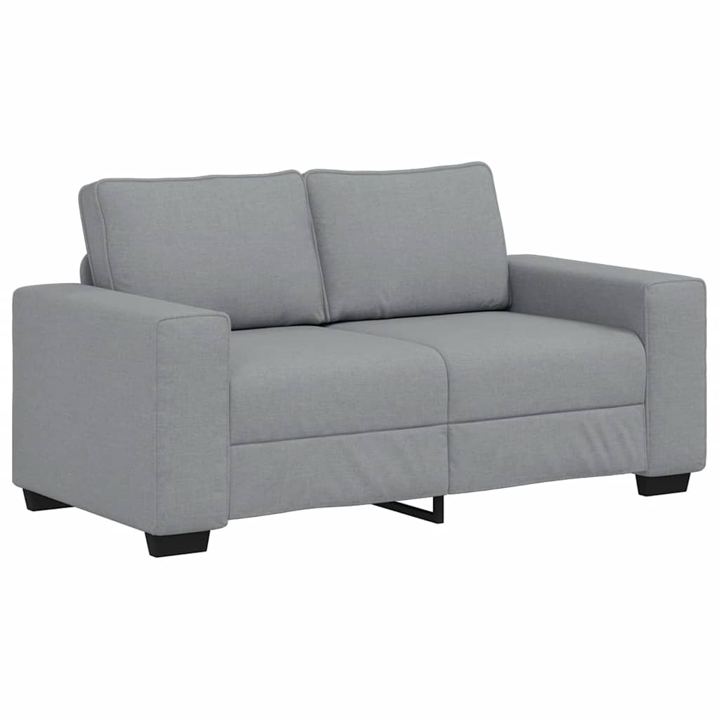 Conjunto de sofá de 3 piezas con cojines de tela gris claro