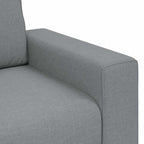 Conjunto de sofá de 3 piezas con cojines de tela gris claro