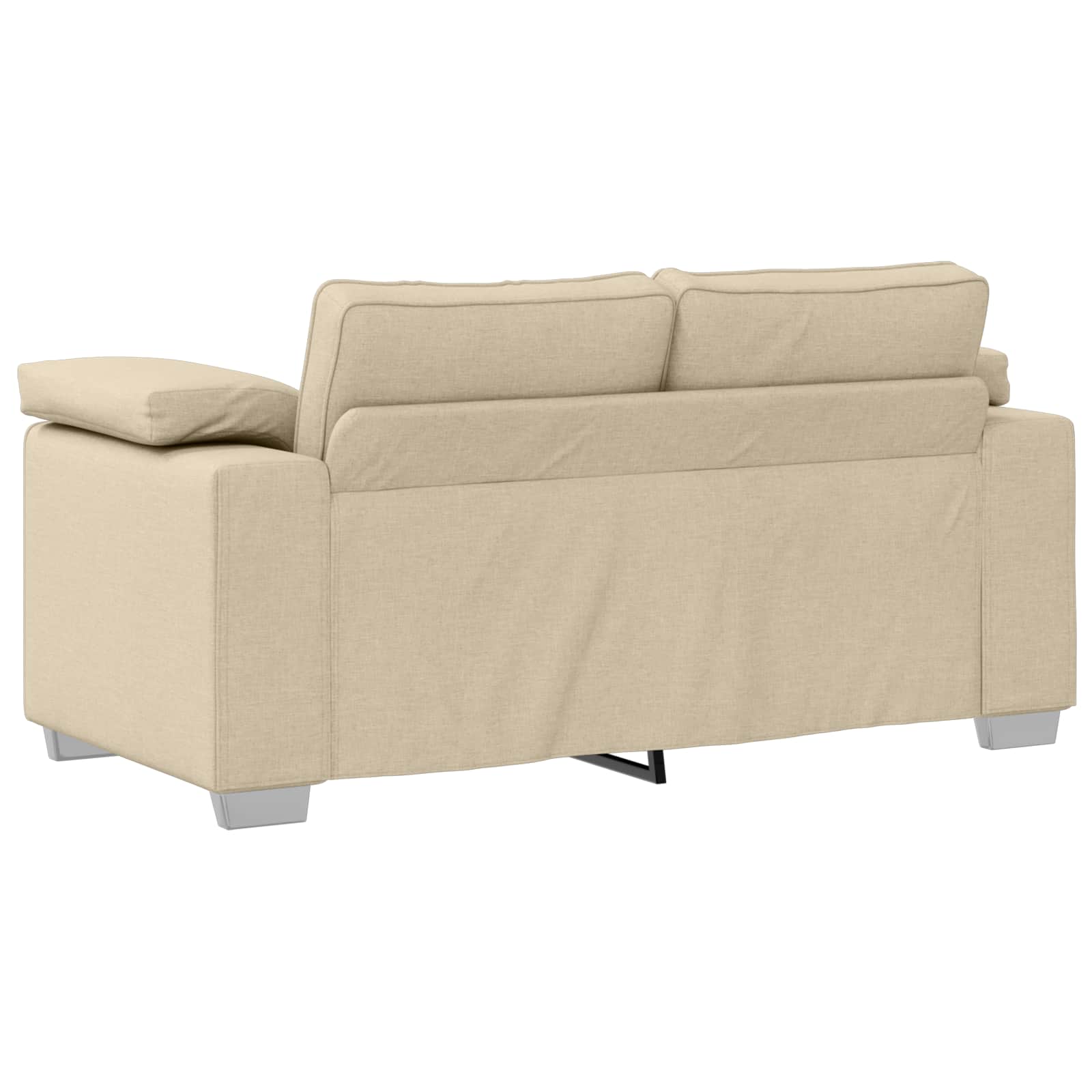 Sofá 3 pcs Crema 219 x 80 x 82 cm Tejido mezcla de lino