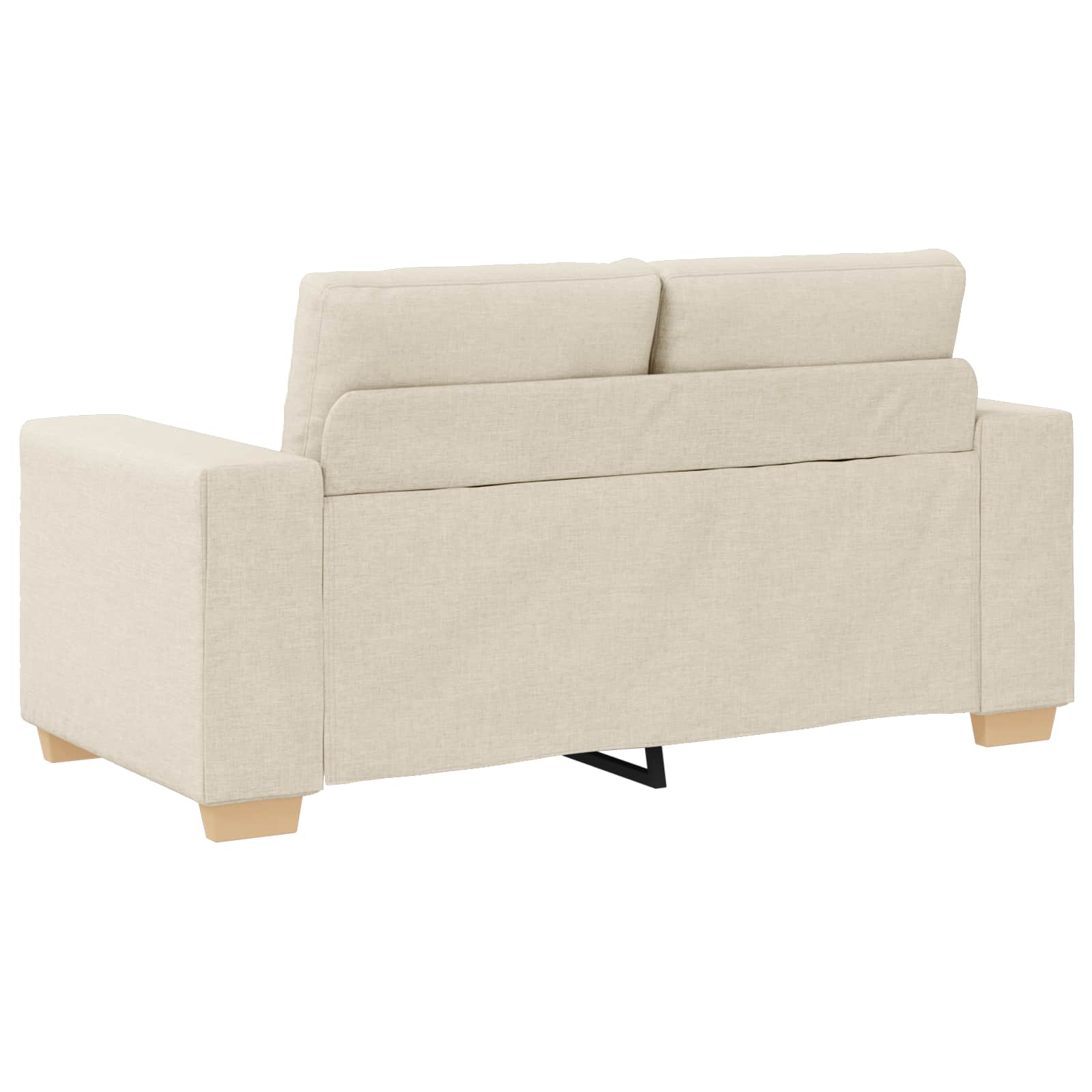 Sofá 2 pcs Beige 221 x 80 x 80 cm Tejido mezcla de lino