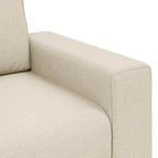 Sofá 2 pcs Beige 221 x 80 x 82 cm Tejido mezcla de lino
