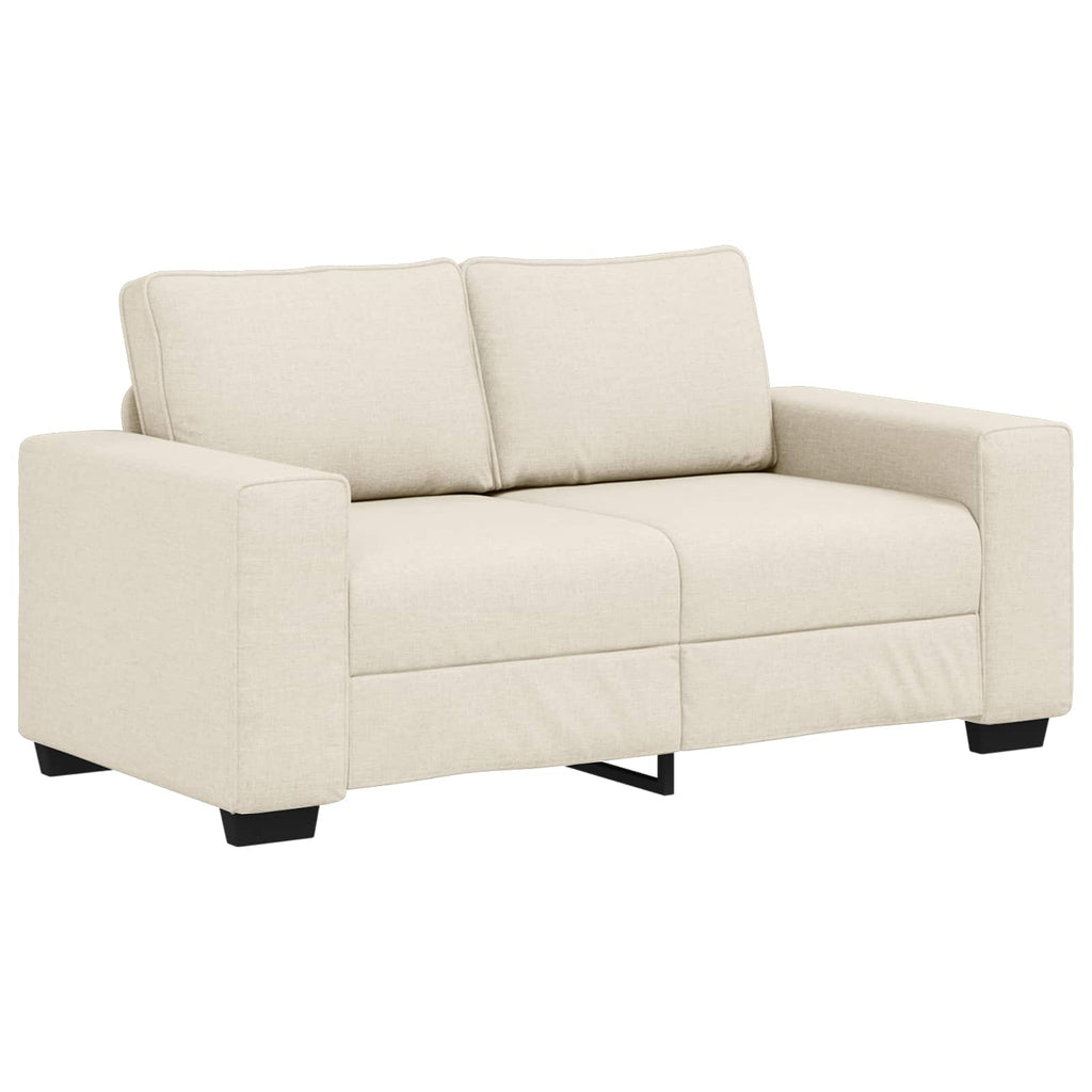 Sofá 2 pcs Beige 221 x 80 x 82 cm Tejido mezcla de lino
