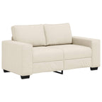 Sofá 2 pcs Beige 221 x 80 x 82 cm Tejido mezcla de lino