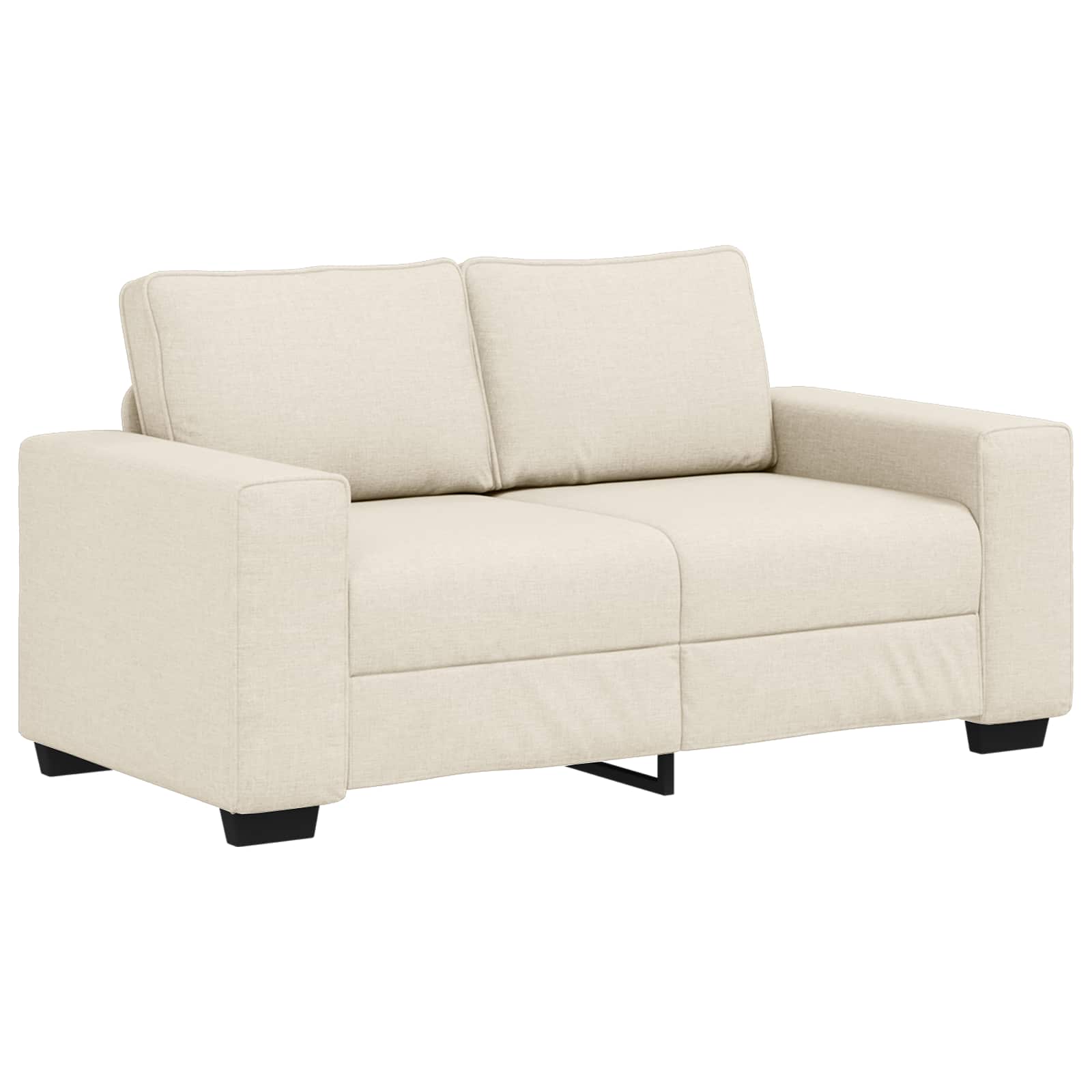 Sofá 2 pcs Beige 221 x 80 x 82 cm Tejido mezcla de lino