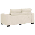 Sofá 2 pcs Beige 221 x 80 x 82 cm Tejido mezcla de lino