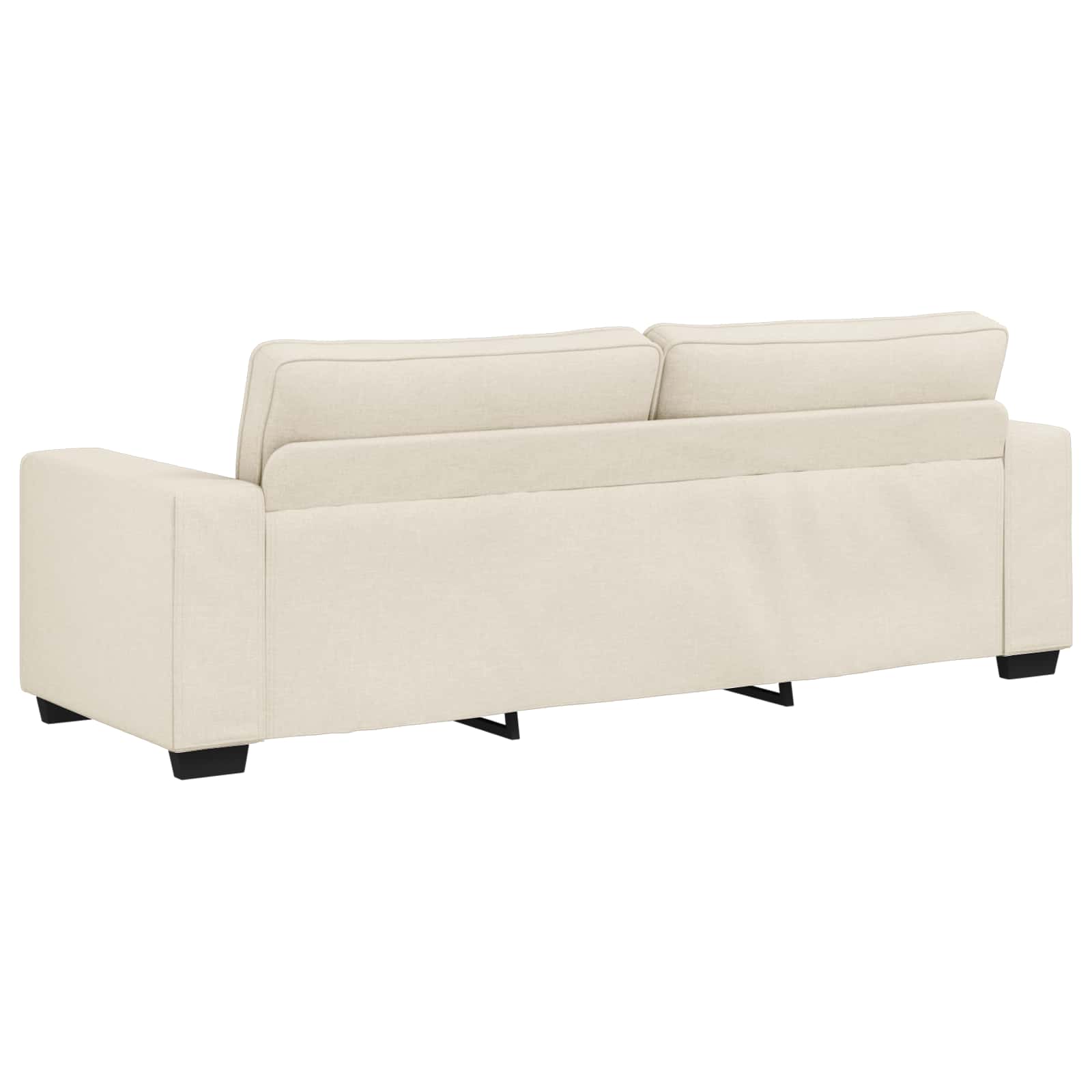 Sofá 2 pcs Beige 221 x 80 x 82 cm Tejido mezcla de lino
