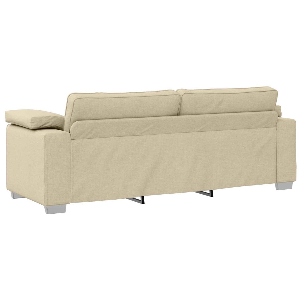 Sofá 2 pcs Crema 219 x 80 x 82 cm tela