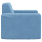 Sofá para niños felpa suave azul