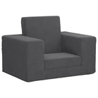 Sofá cama infantil felpa suave azul