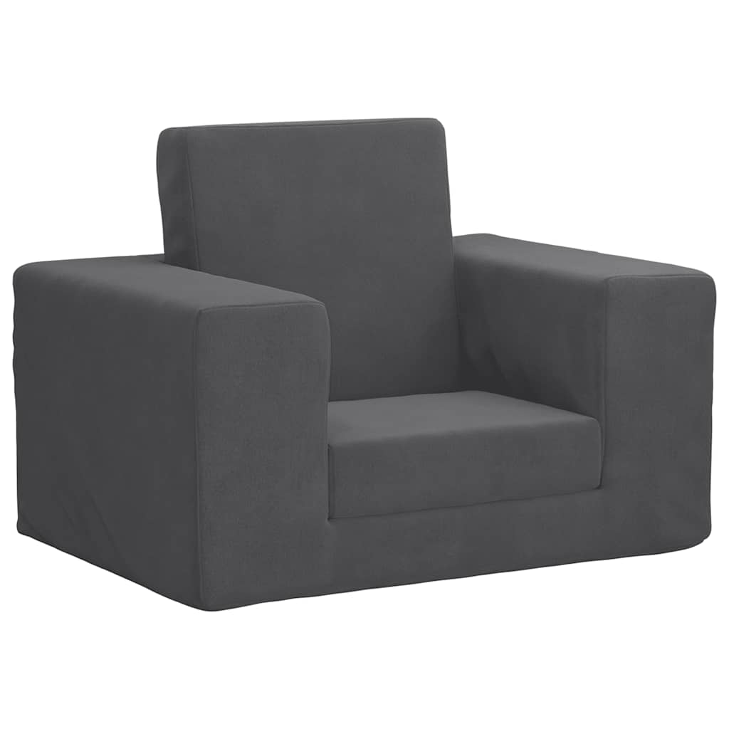 Sofá cama infantil felpa suave azul