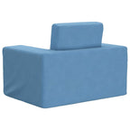 Sofá cama infantil felpa suave azul