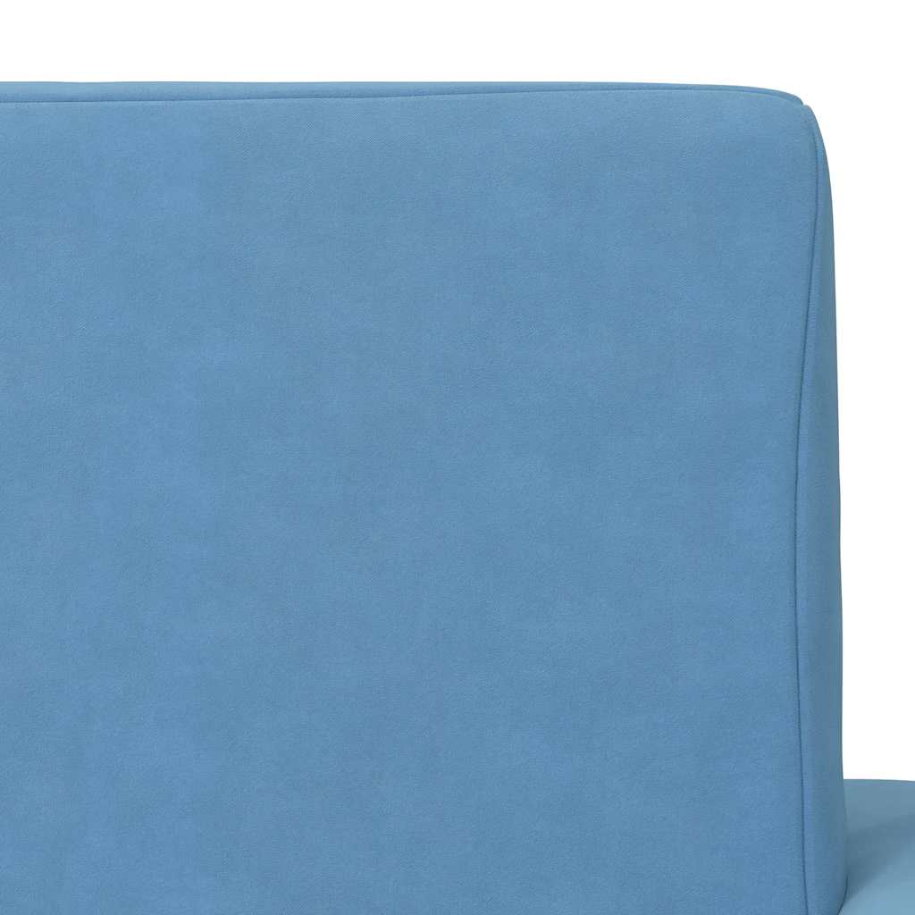 Sofá cama infantil felpa suave azul