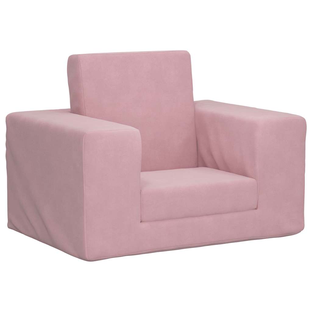 Sofá cama infantil felpa suave azul
