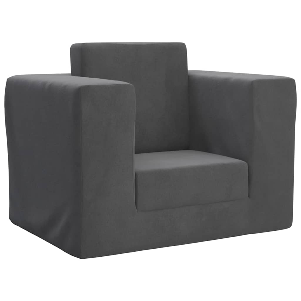 Sofá cama infantil felpa suave azul