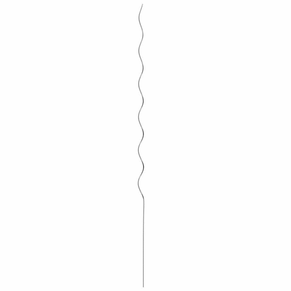 Soporte para plantas 20 pcs Plateado 150 x 0,6 x 0,6 cm Acero